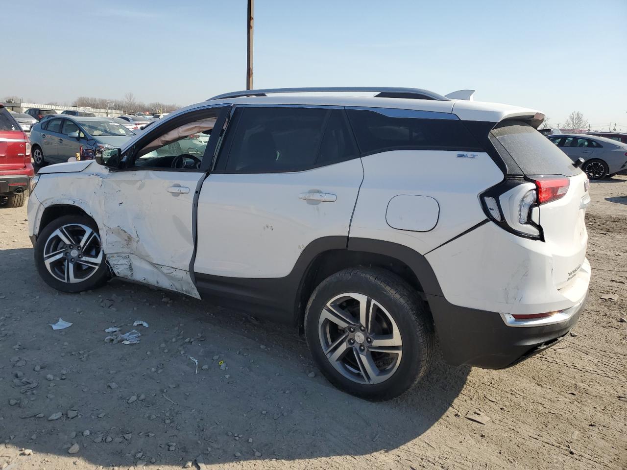 2020 GMC Terrain VIN 3GKALPEVXLL246137 Copart auction photo, side / front end damage thumbnail 2