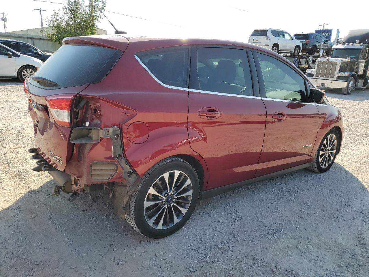 2017 Ford C-MAX VIN 1FADP5DU6HL100322 Copart auction photo, rear end / minor dent/scratches damage thumbnail 3