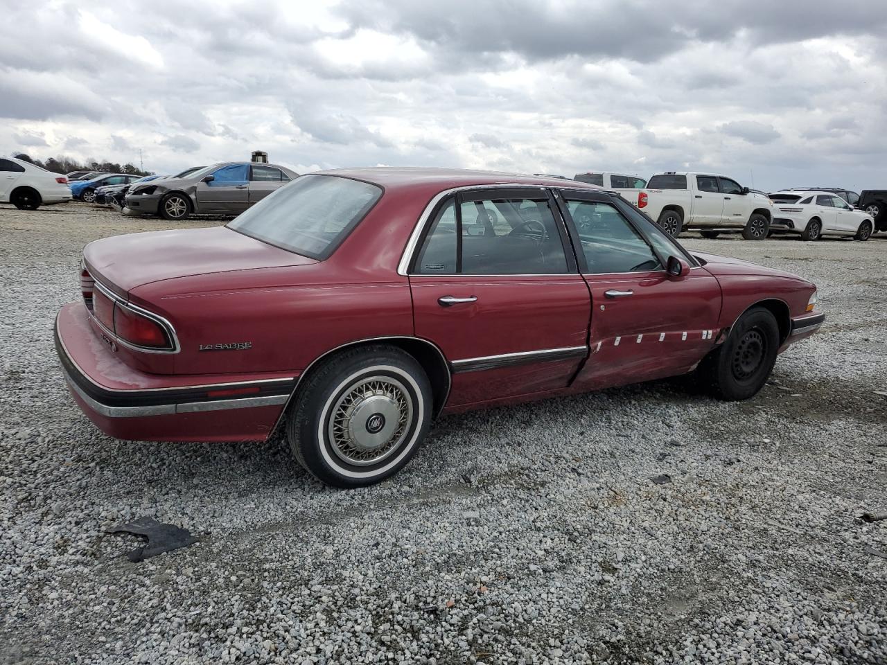 1996 Buick LeSabre VIN 1G4HP52K0TH418005 Copart auction photo, side / minor dent/scratches damage thumbnail 3