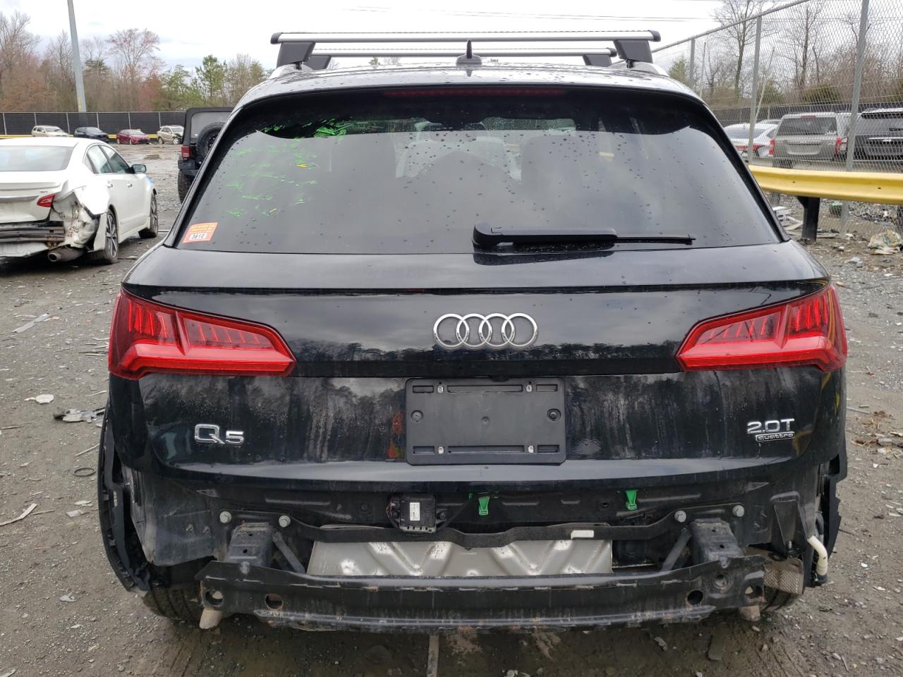 2018 Audi Q5 VIN WA1ANAFY5J2170170 Copart auction photo, partial repair / all over damage thumbnail 6