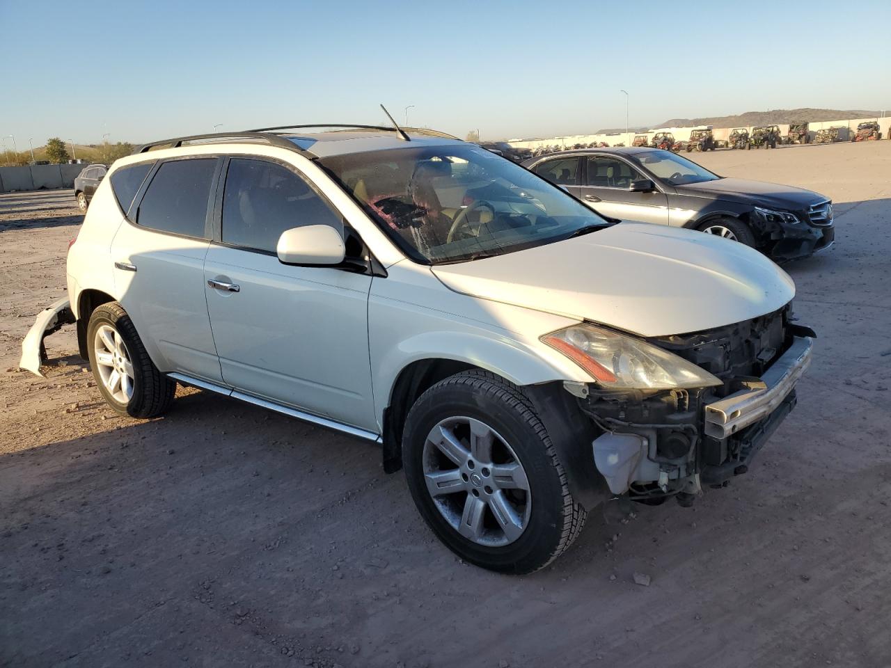 2006 Nissan Murano VIN JN8AZ08W76W516269 Copart auction photo, all over / front end damage thumbnail 4