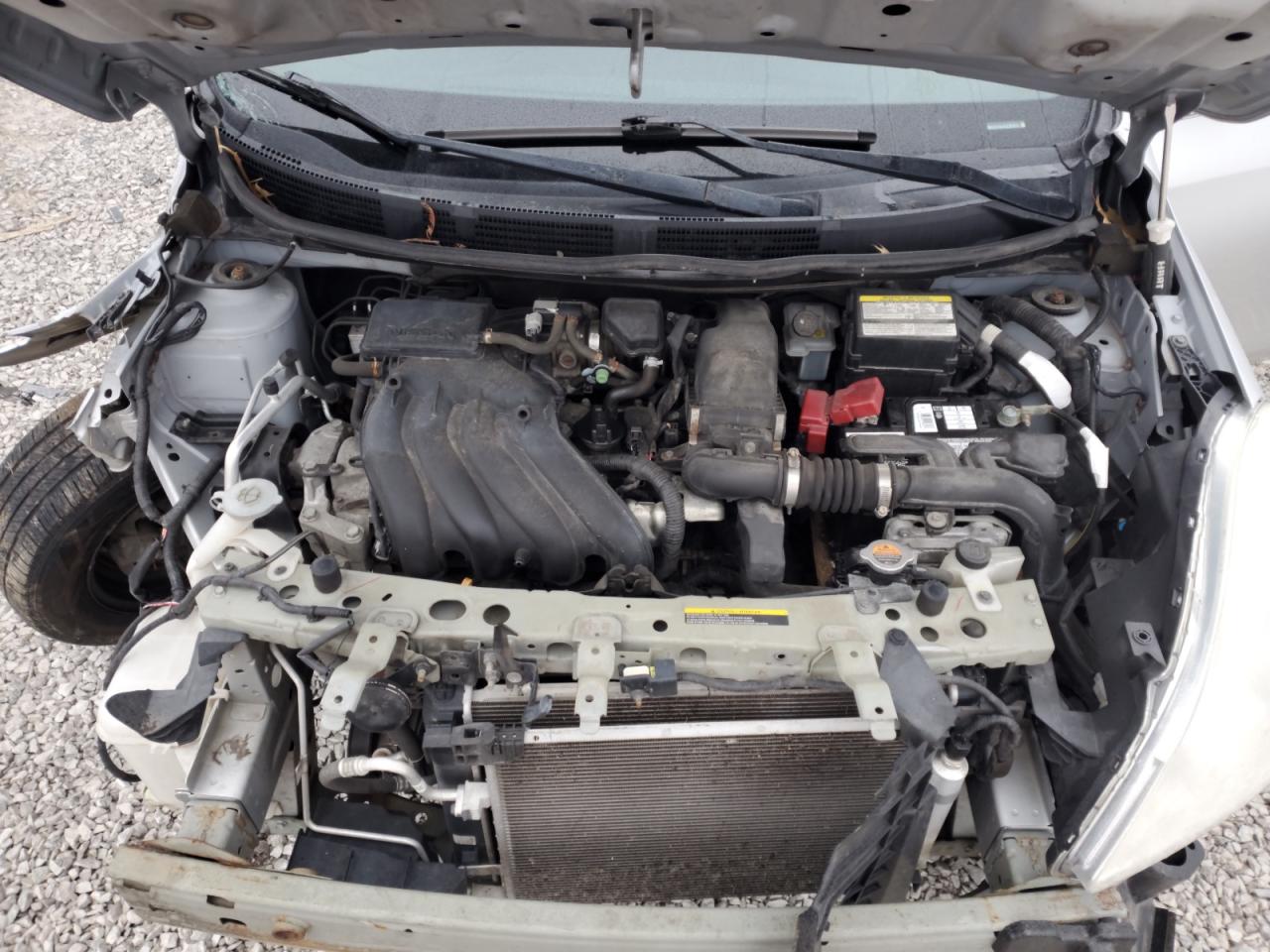 2013 Nissan Versa VIN 3N1CN7AP4DL822573 Copart auction photo, front end / side damage thumbnail 11