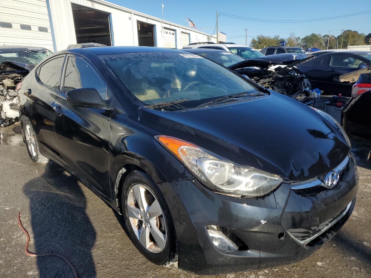2013 Hyundai Elantra VIN 5NPDH4AE1DH395357 Copart auction photo, side damage thumbnail 4