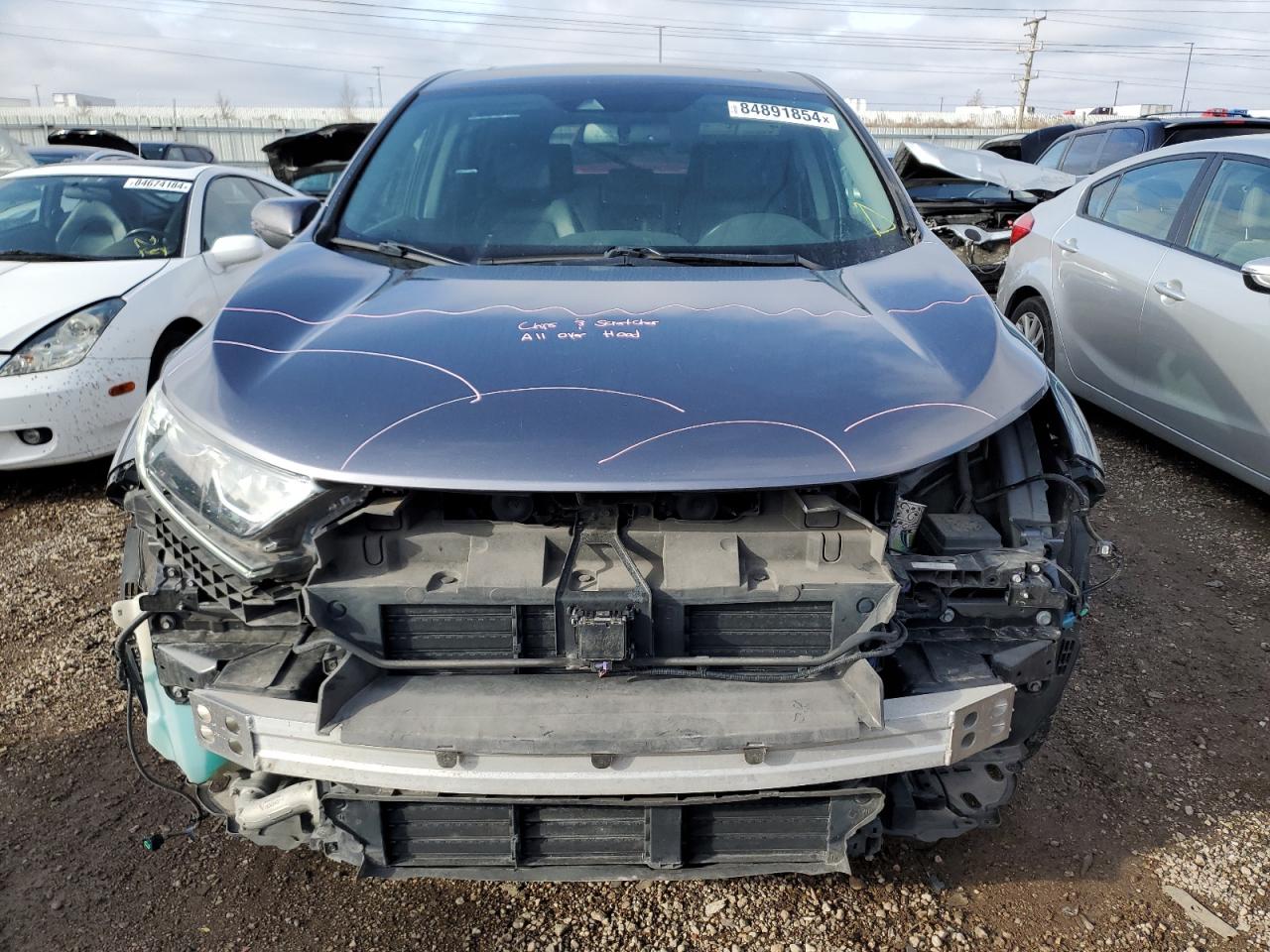2018 Honda CR-V VIN 7FARW1H84JE049005 Copart auction photo, all over damage thumbnail 5