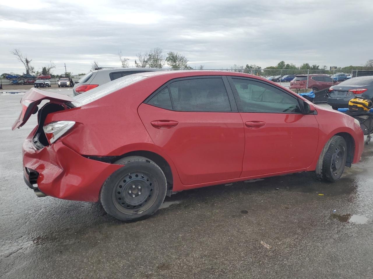 2016 Toyota Corolla VIN 2T1BURHE2GC554948 Copart auction photo, side / rear end damage thumbnail 3