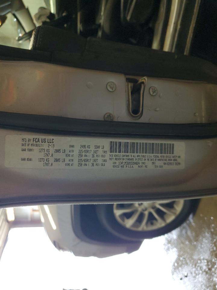 2019 Jeep Grand Cherokee VIN 1C4PJMCB2KD394824 Copart auction photo, front end damage thumbnail 15