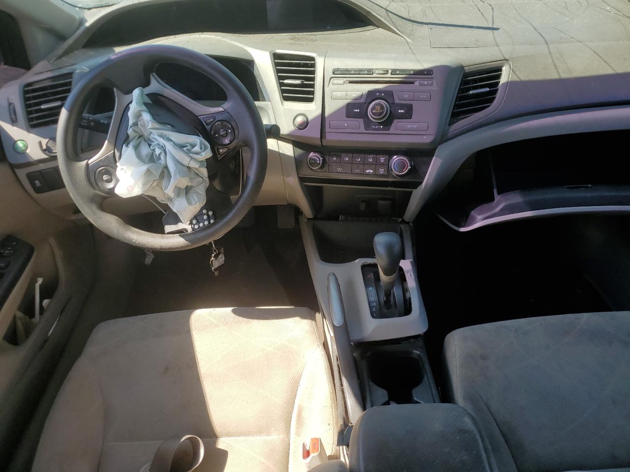 2012 Honda Civic VIN 2HGFB2F61CH550661 Copart auction photo, front end damage thumbnail 8