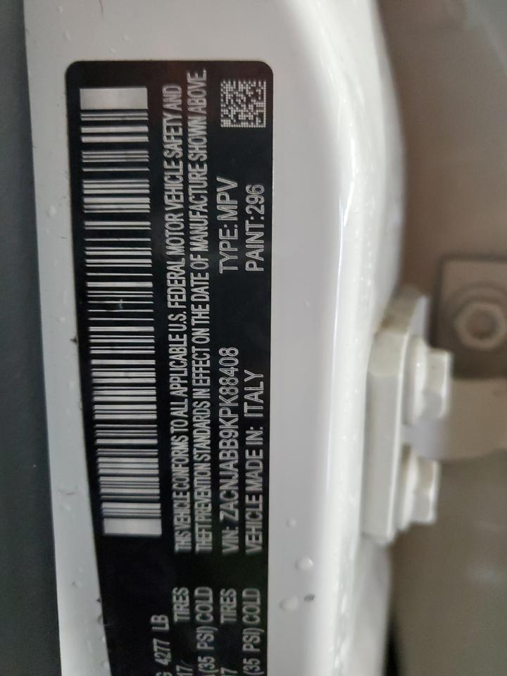 2019 Jeep Renegade VIN ZACNJABB9KPK88408 Copart auction photo, front end damage thumbnail 13
