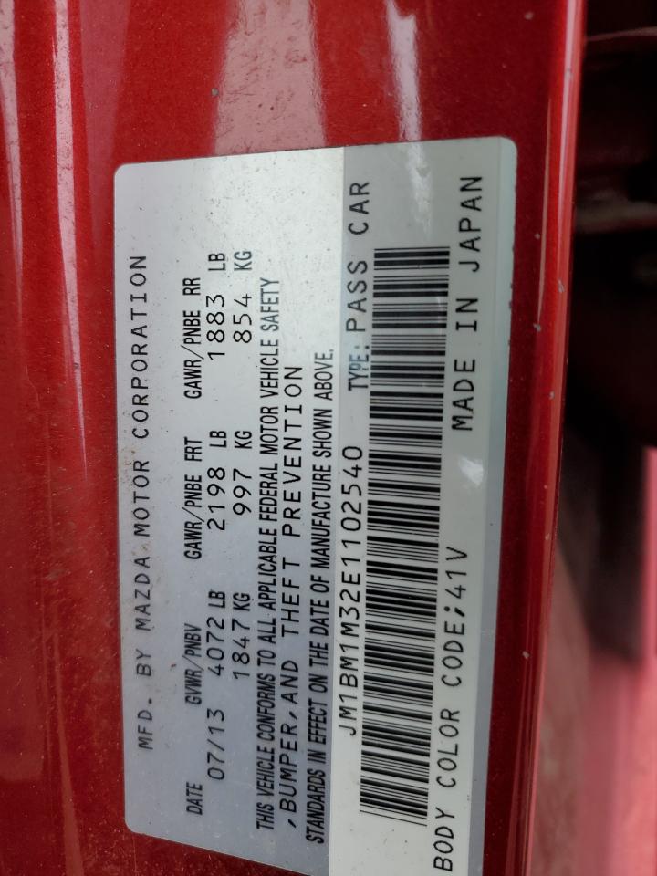 2014 Mazda 3 VIN JM1BM1M32E1102540 Copart auction photo, front end damage thumbnail 12