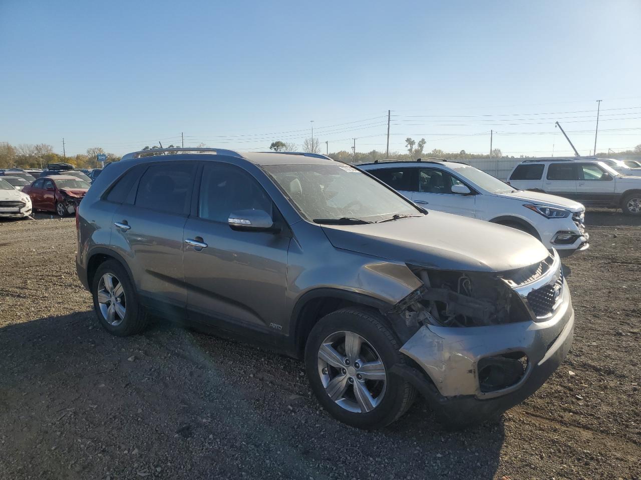 2013 KIA Sorento VIN 5XYKUCA68DG319969 Copart auction photo, front end damage thumbnail 4
