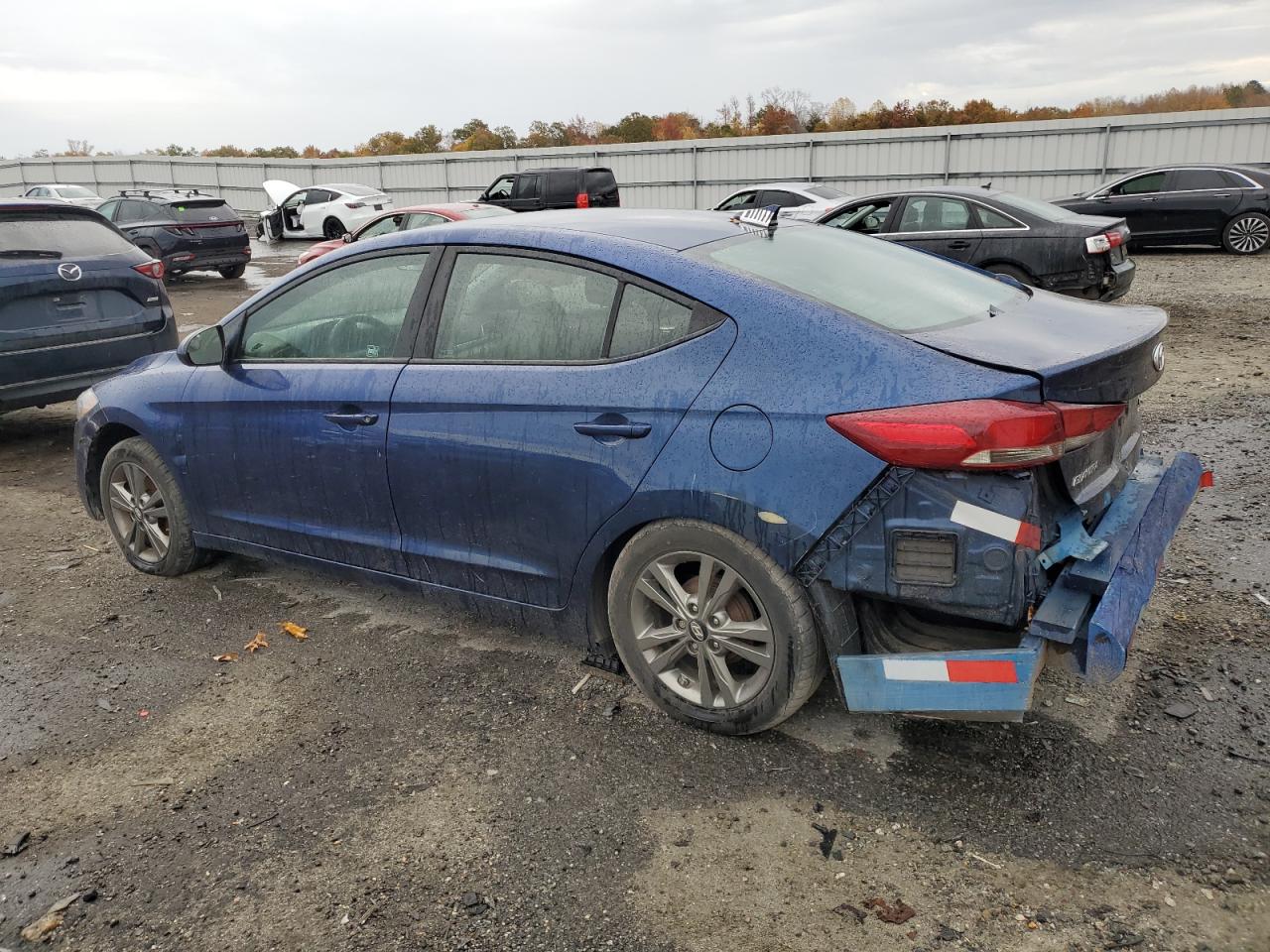 2017 Hyundai Elantra VIN 5NPD84LF8HH030525 Copart auction photo, rear end / partial repair damage thumbnail 2