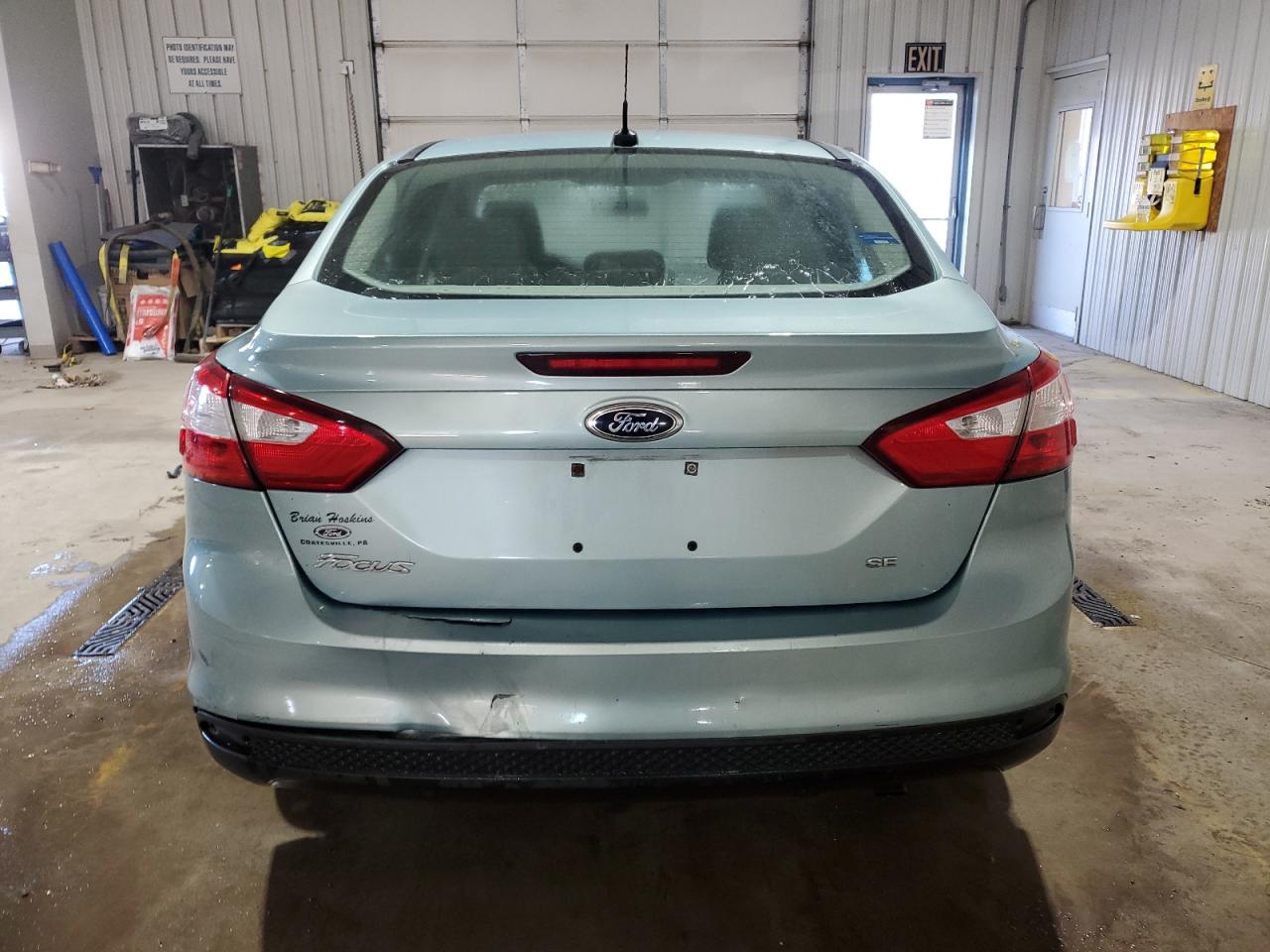 2012 Ford Focus VIN 1FAHP3F24CL292589 Copart auction photo, rear end damage thumbnail 6
