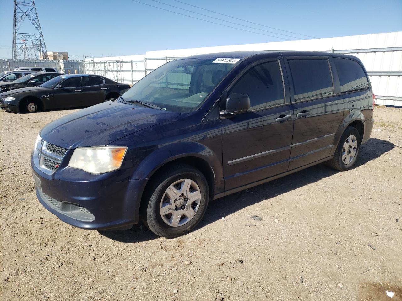 2013 Dodge Caravan VIN 2C4RDGBG4DR587202