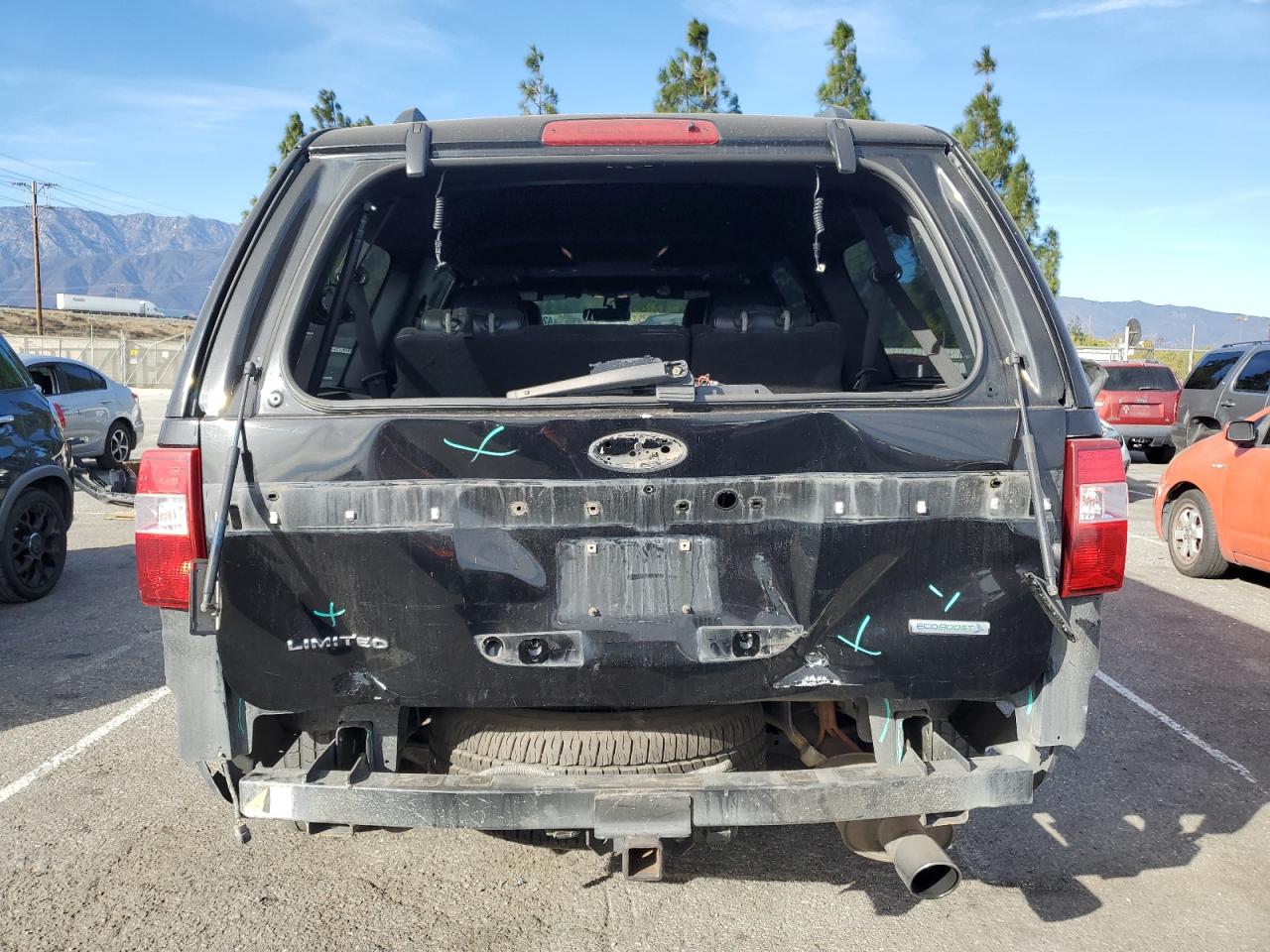 2017 Ford Expedition VIN 1FMJK1KTXHEA62303 Copart auction photo, rear end damage thumbnail 6