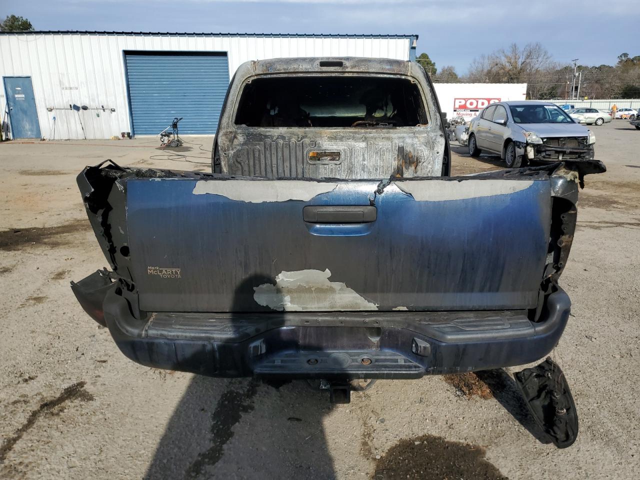 2005 Toyota Tacoma VIN 5TETU62N45Z085171 Copart auction photo, burn damage thumbnail 6