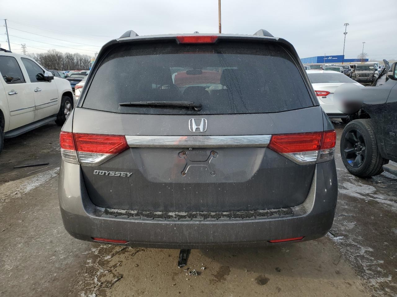 2016 Honda Odyssey VIN 5FNRL5H68GB026345 Copart auction photo, front end / side damage thumbnail 6