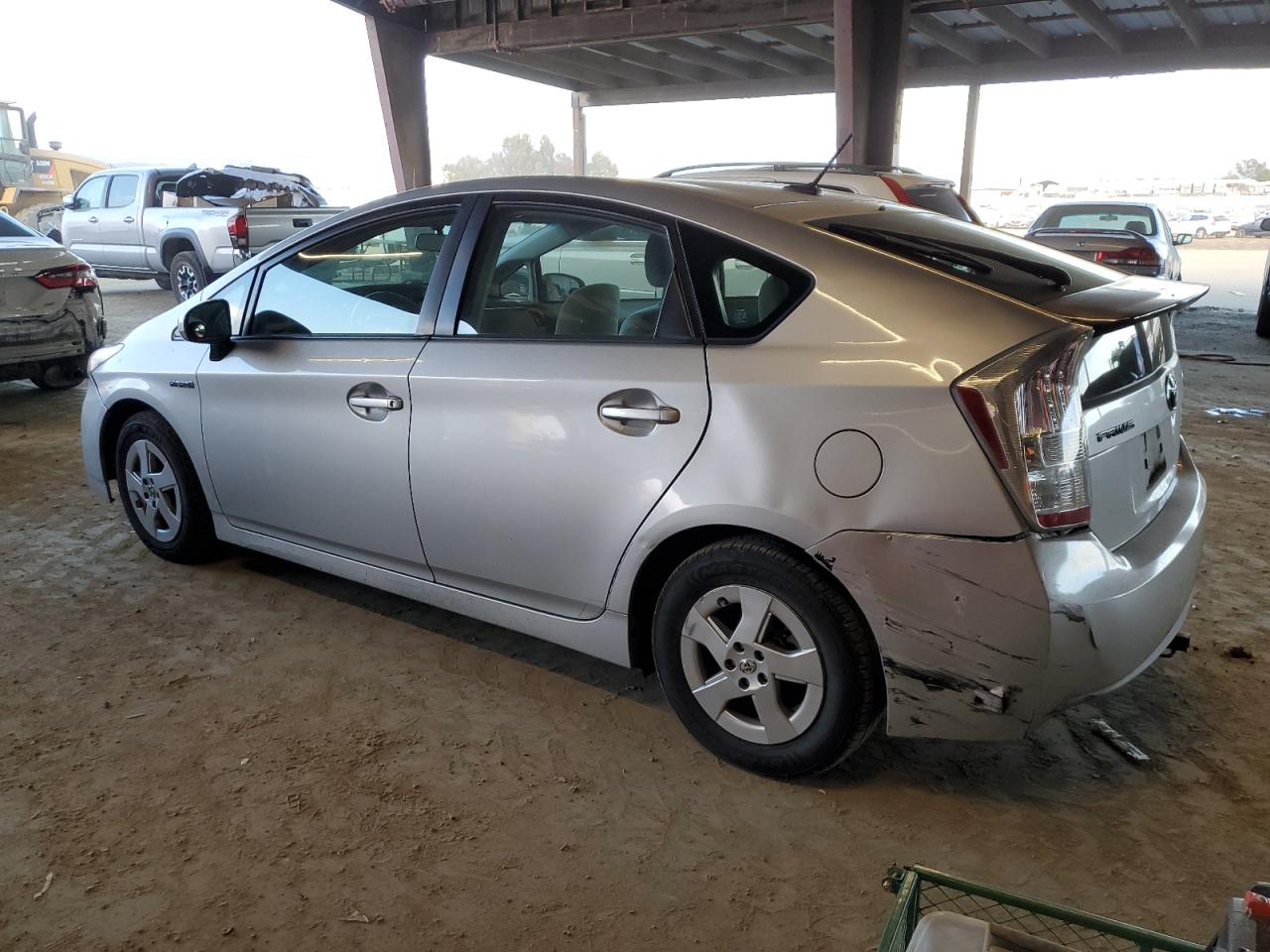 2010 Toyota Prius VIN JTDKN3DU4A0156715 Copart auction photo, undercarriage / rear end damage thumbnail 2