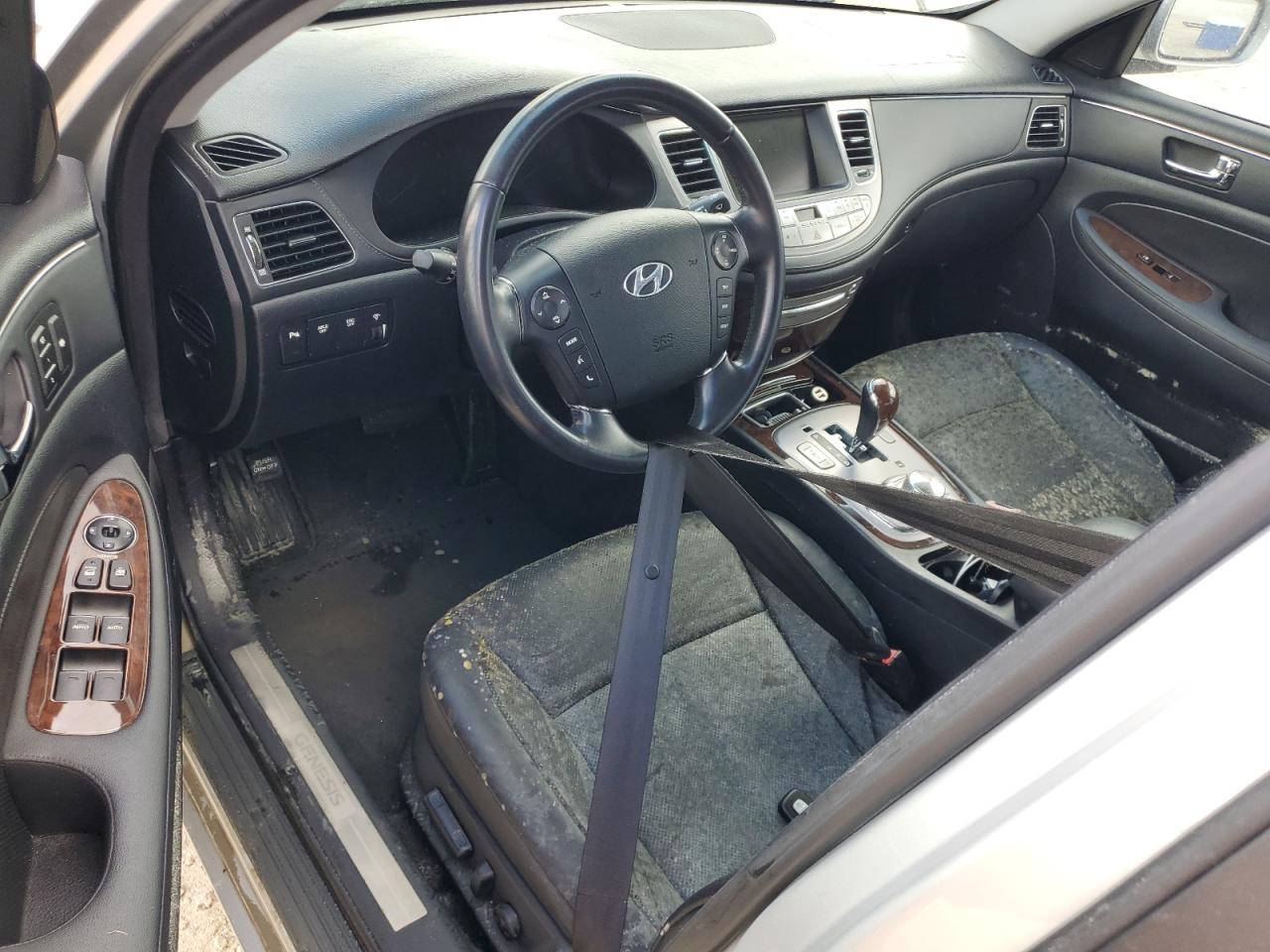 2009 Hyundai Genesis VIN KMHGC46E79U043624 Copart auction photo, water/flood damage thumbnail 8