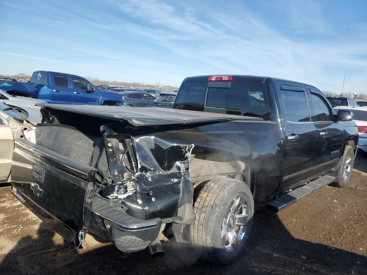 2017 Chevrolet Silverado VIN 3GCUKSEC9HG370851 Copart auction photo, all over / rear end damage thumbnail 3