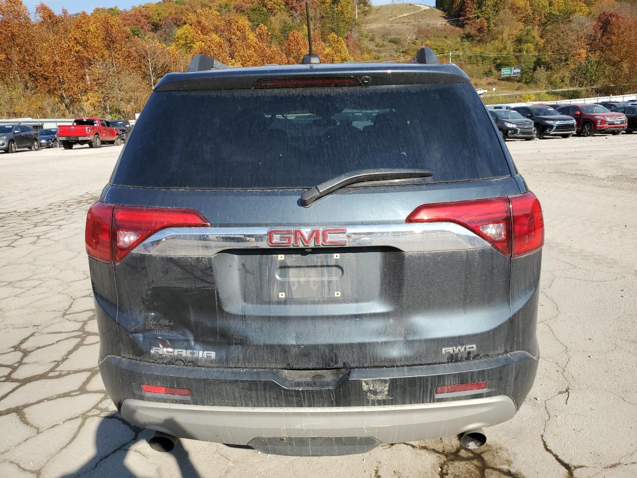 2019 GMC Acadia VIN 1GKKNSLS9KZ147570 Copart auction photo, front end / side damage thumbnail 6