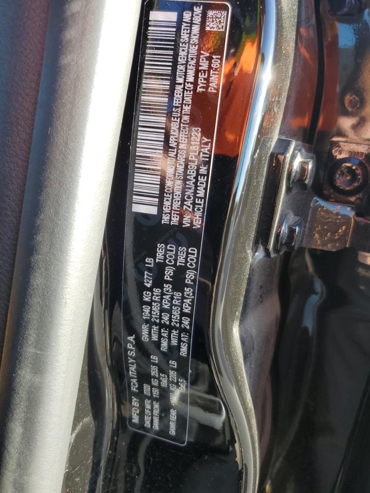 2020 Jeep Renegade VIN ZACNJAAB9LPL81223 Copart auction photo, rear end damage thumbnail 13