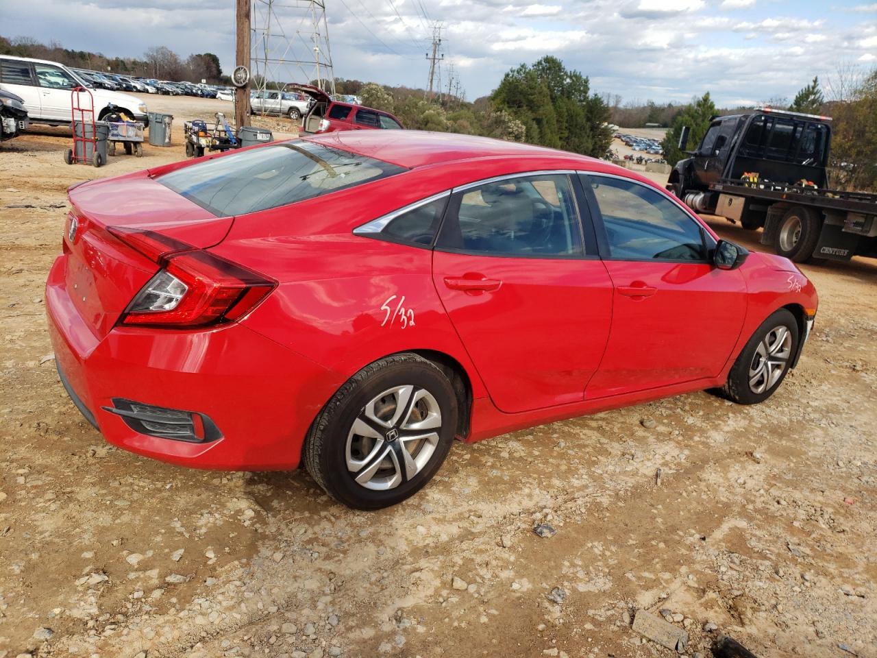 2016 Honda Civic VIN 2HGFC2F58GH543636 Copart auction photo, front end damage thumbnail 3