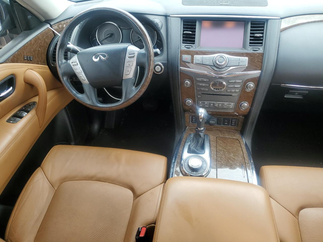 2017 Infiniti QX80 VIN JN8AZ2NE2H9157163 Copart auction photo, water/flood damage thumbnail 8