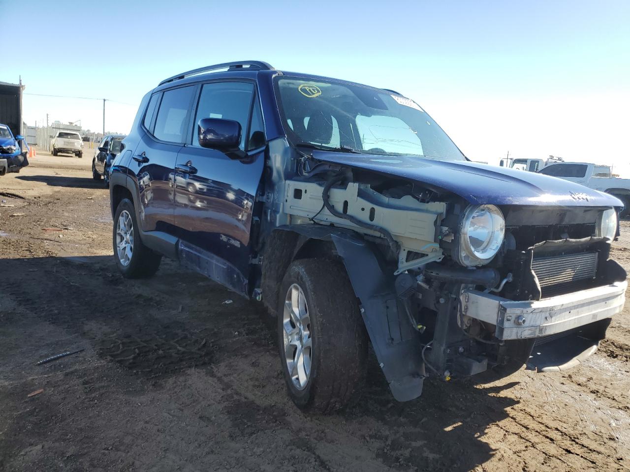 2017 Jeep Renegade VIN ZACCJBBB3HPG19430 Copart auction photo, front end damage thumbnail 4