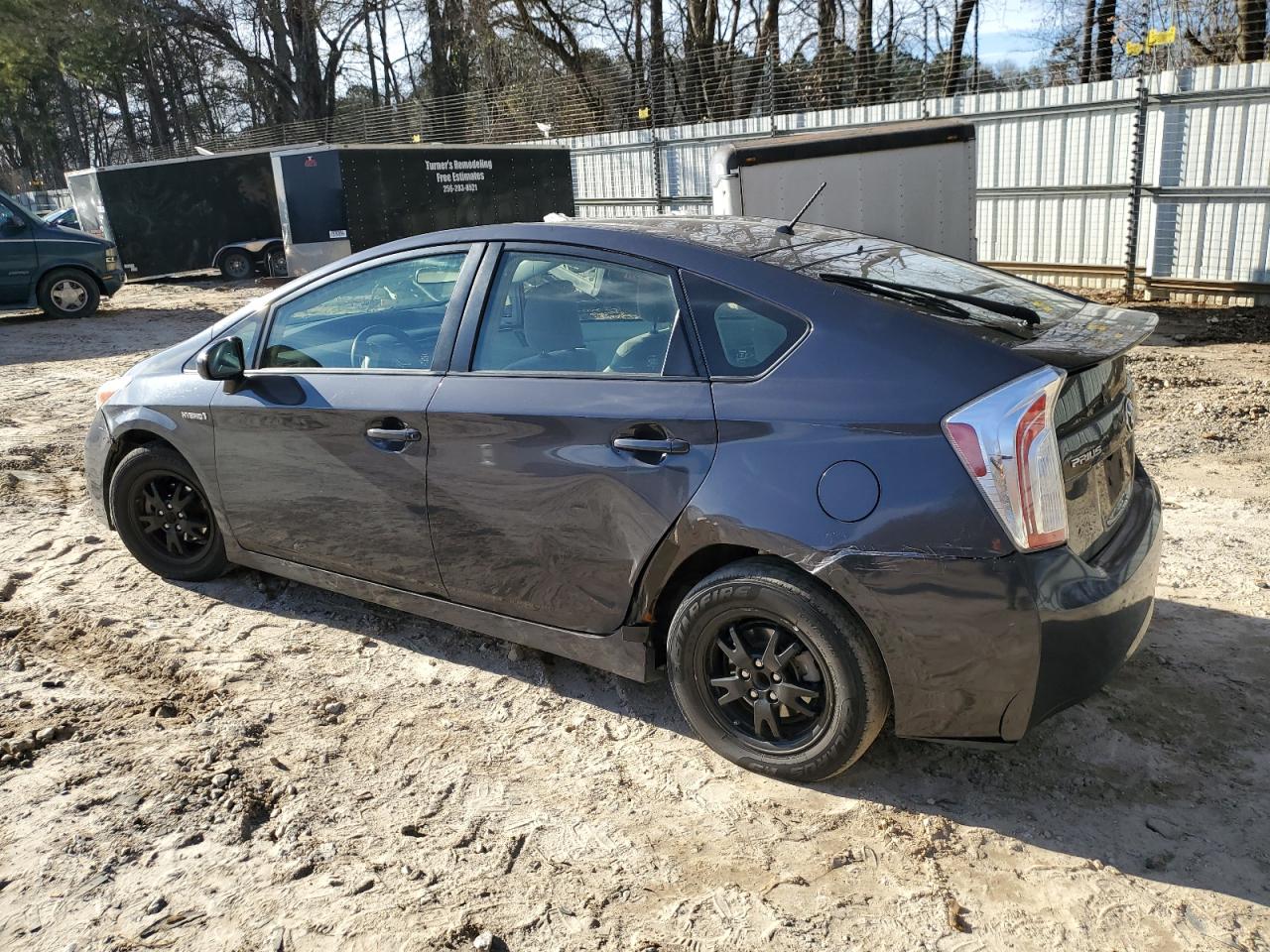 2015 Toyota Prius VIN JTDKN3DU1F1947074 Copart auction photo, side / front end damage thumbnail 2