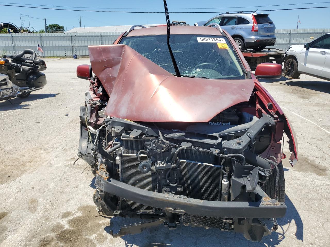 2012 Nissan Rogue VIN JN8AS5MV9CW373917 Copart auction photo, all over damage thumbnail 5