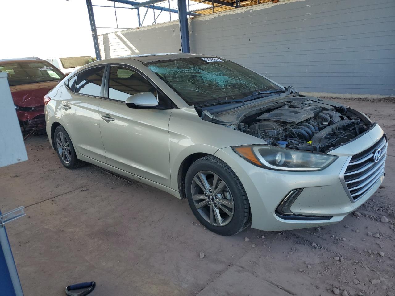 2017 Hyundai Elantra VIN 5NPD84LF6HH146659 Copart auction photo, front end damage thumbnail 4