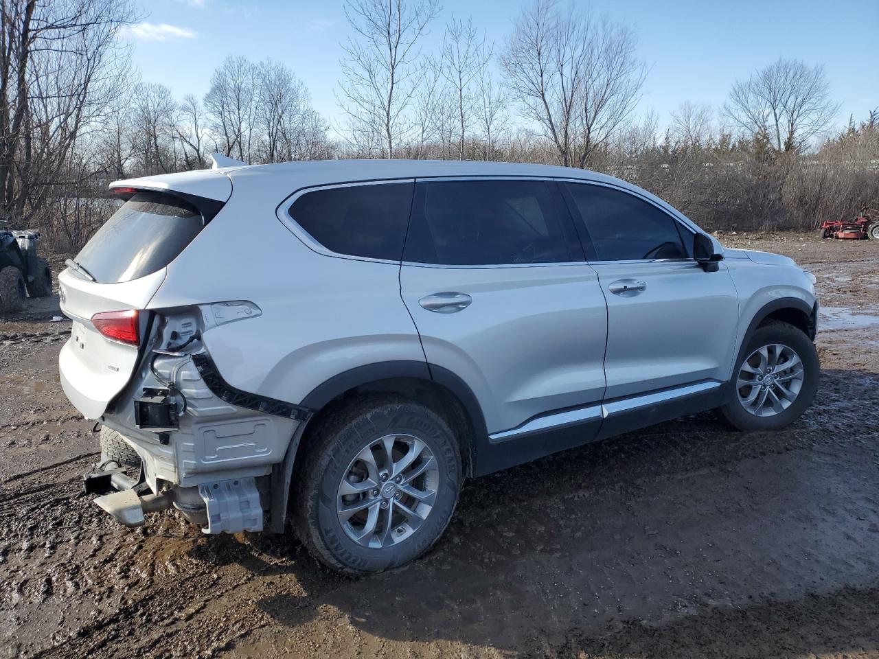 2019 Hyundai Santa Fe VIN 5NMS3CAD5KH053606 Copart auction photo, front end damage thumbnail 3