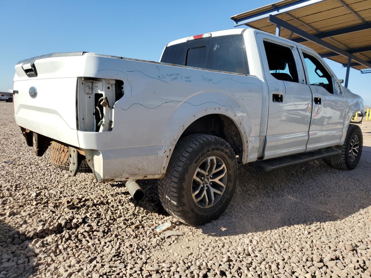 2017 Ford F-150 VIN 1FTEW1EP2HFA03202 Copart auction photo, all over damage thumbnail 3