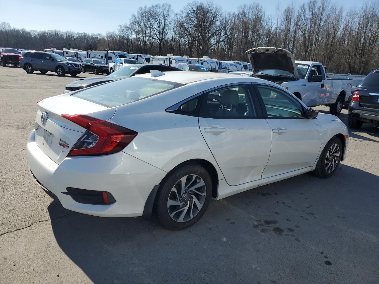 2017 Honda Civic VIN 19XFC2F71HE227993 Copart auction photo, rollover damage thumbnail 3
