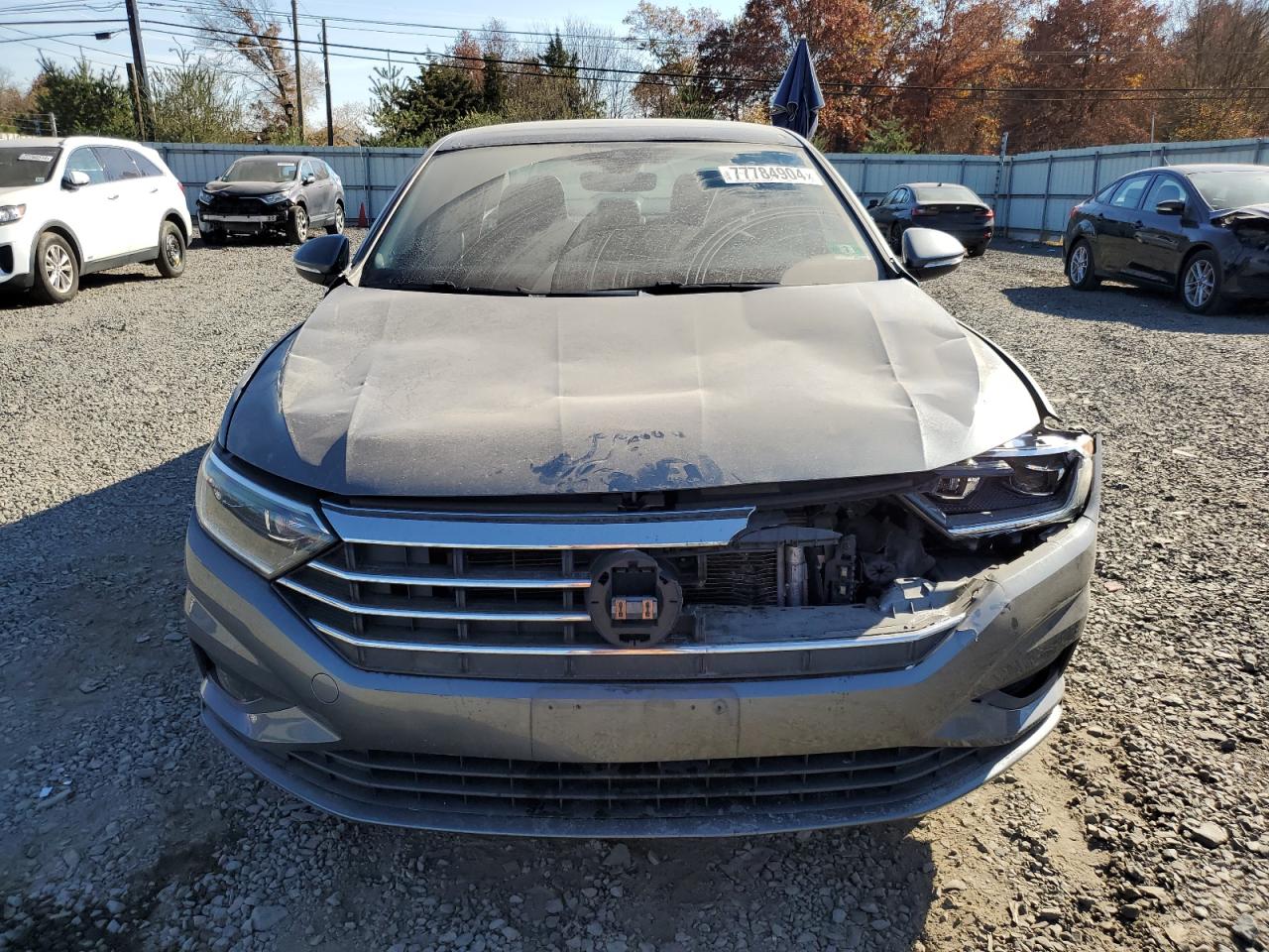 2019 Volkswagen Jetta VIN 3VWG57BU6KM049628 Copart auction photo, front end / top/roof damage thumbnail 5