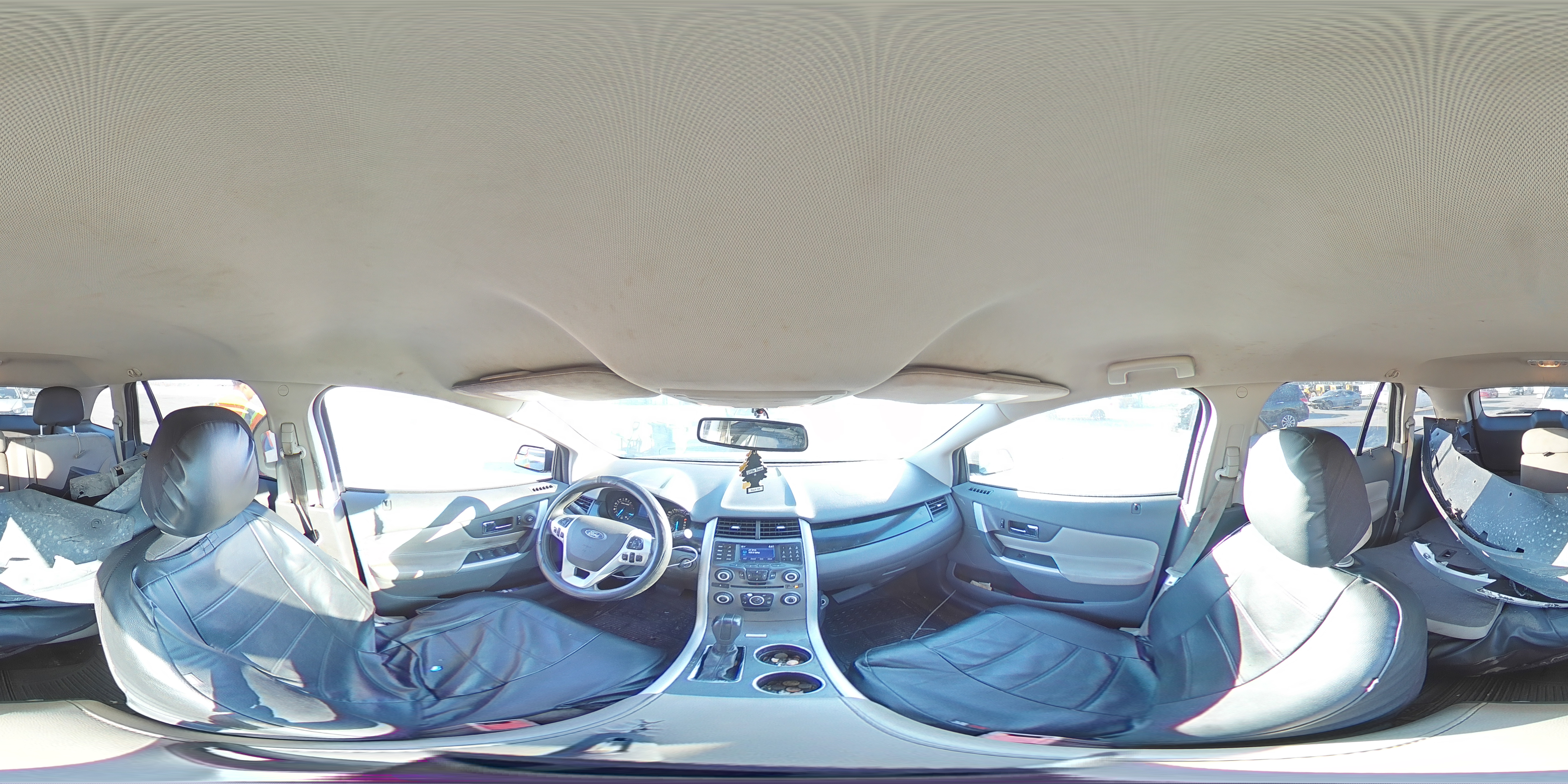 2014 Ford Edge VIN 2FMDK3GCXEBA36583 Copart auction photo, front end / side damage thumbnail 13