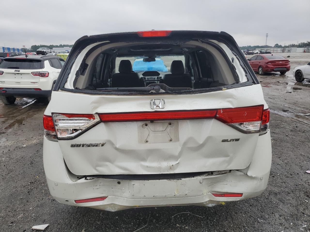 2014 Honda Odyssey VIN 5FNRL5H90EB059184 Copart auction photo, rear end damage thumbnail 6