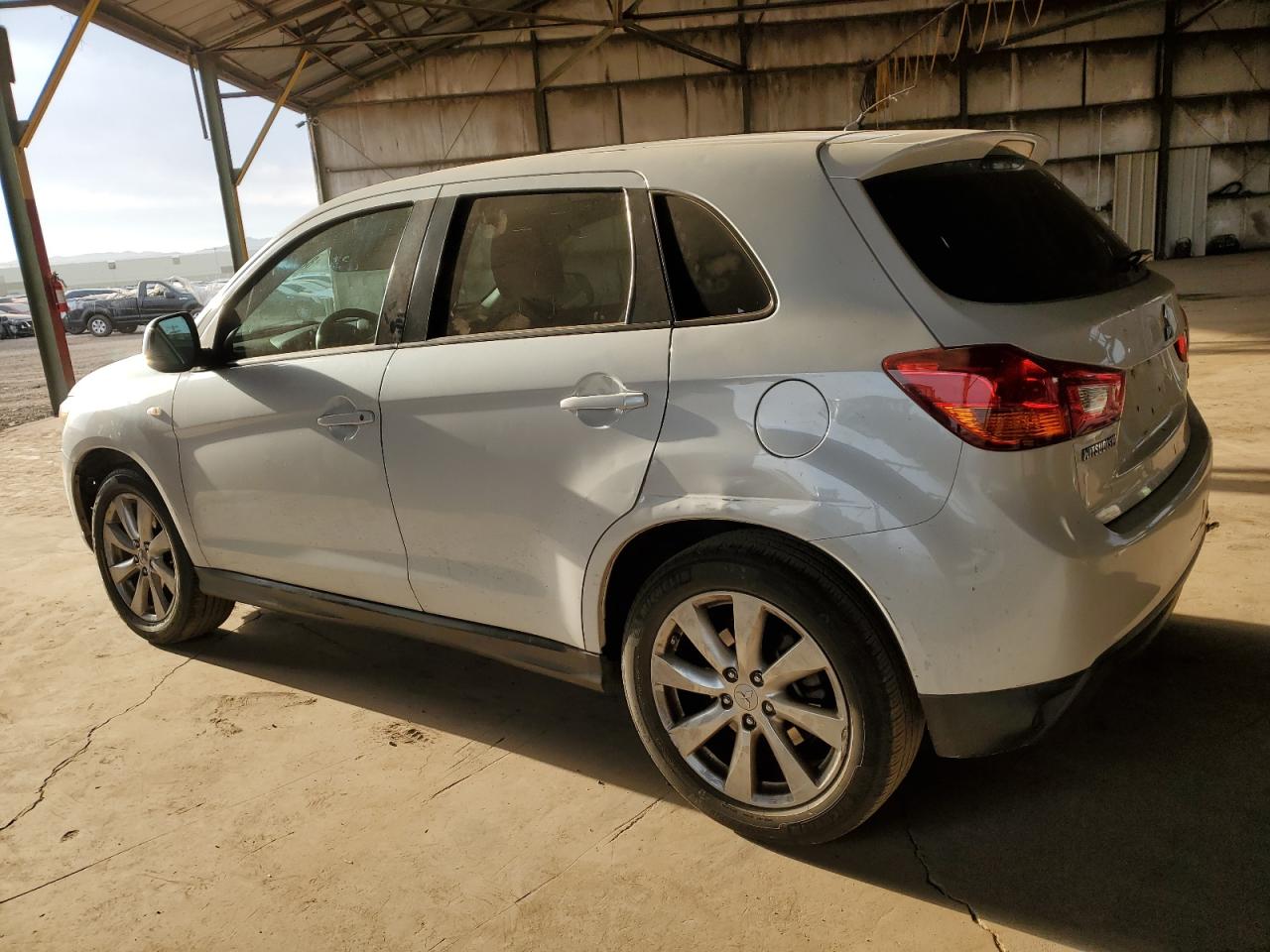 2015 Mitsubishi Outlander VIN 4A4AP3AU0FE008591 Copart auction photo, rear end / undercarriage damage thumbnail 2