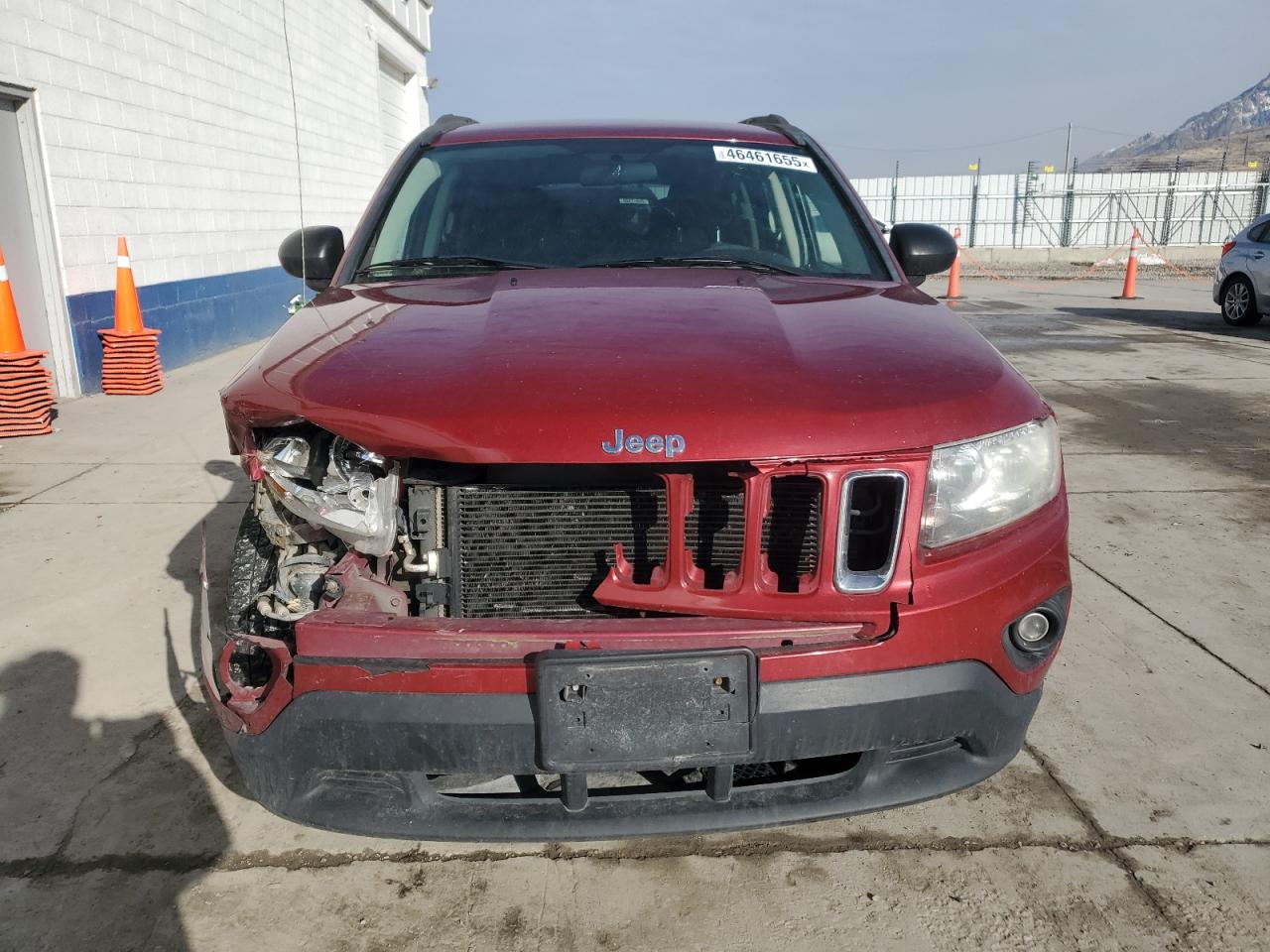 2014 Jeep Compass VIN 1C4NJDBB7ED810945 Copart auction photo, front end damage thumbnail 5