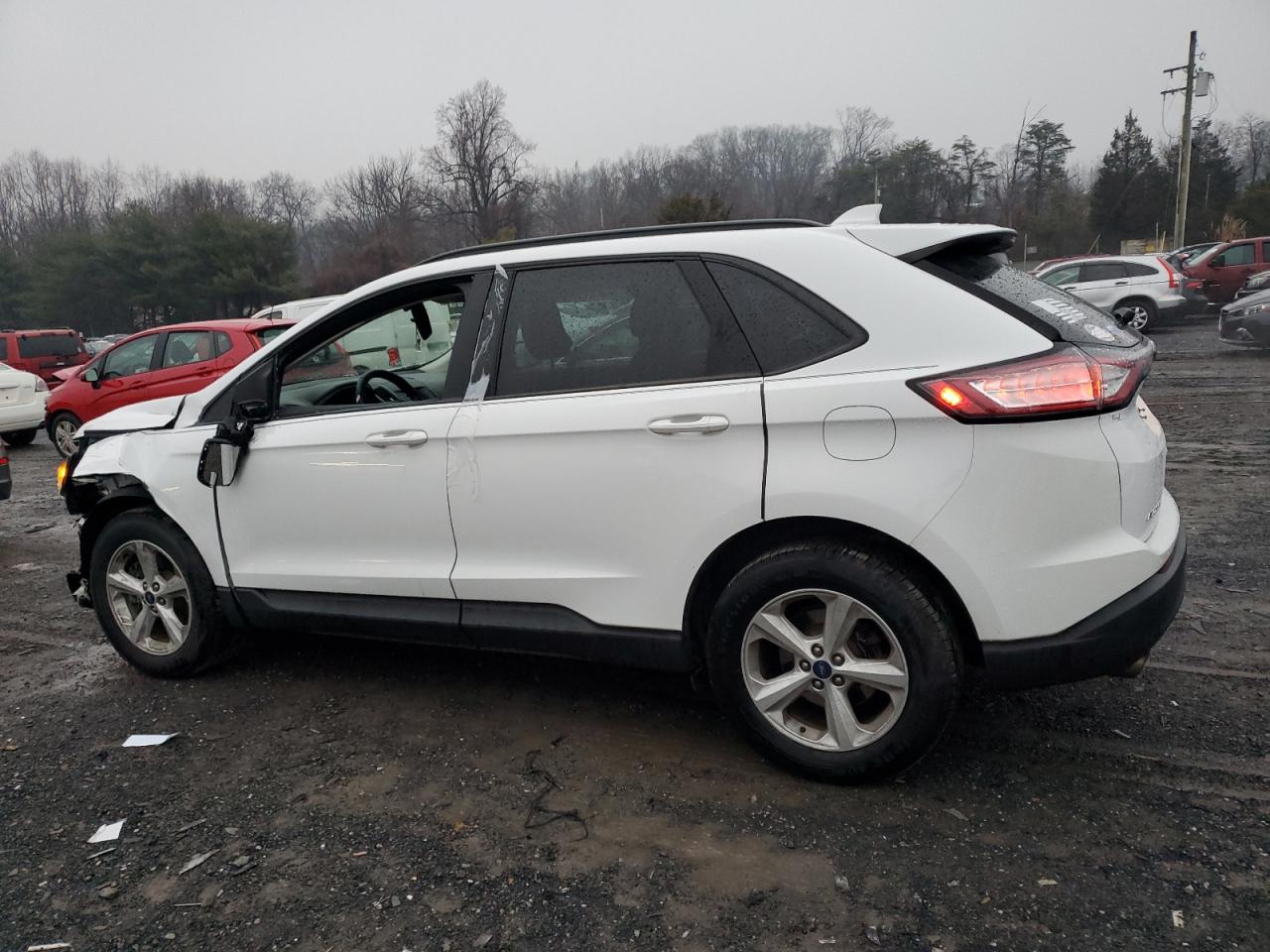 2017 Ford Edge VIN 2FMPK4G94HBB33886 Copart auction photo, front end / side damage thumbnail 2