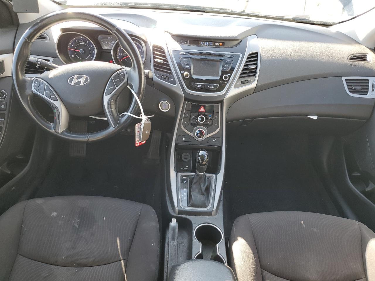 2016 Hyundai Elantra VIN KMHDH4AE3GU635661 Copart auction photo, front end / side damage thumbnail 8