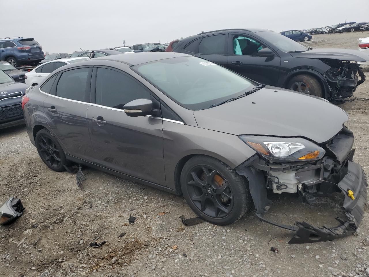 2014 Ford Focus VIN 1FADP3J28EL252007 Copart auction photo, front end damage thumbnail 4