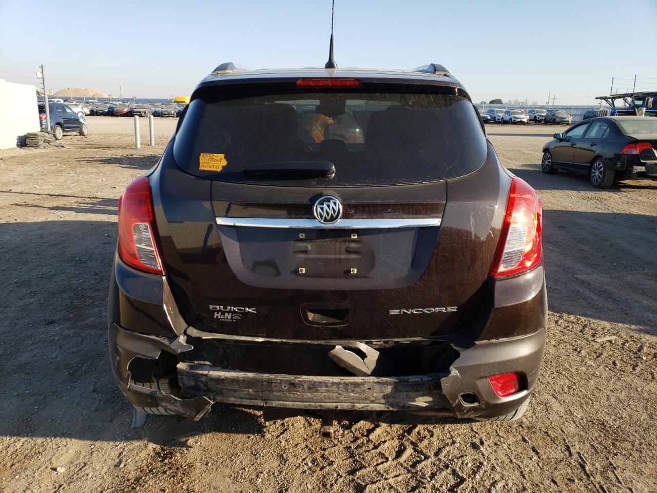 2013 Buick Encore VIN KL4CJBSB2DB094133 Copart auction photo, rear end / hail damage thumbnail 6