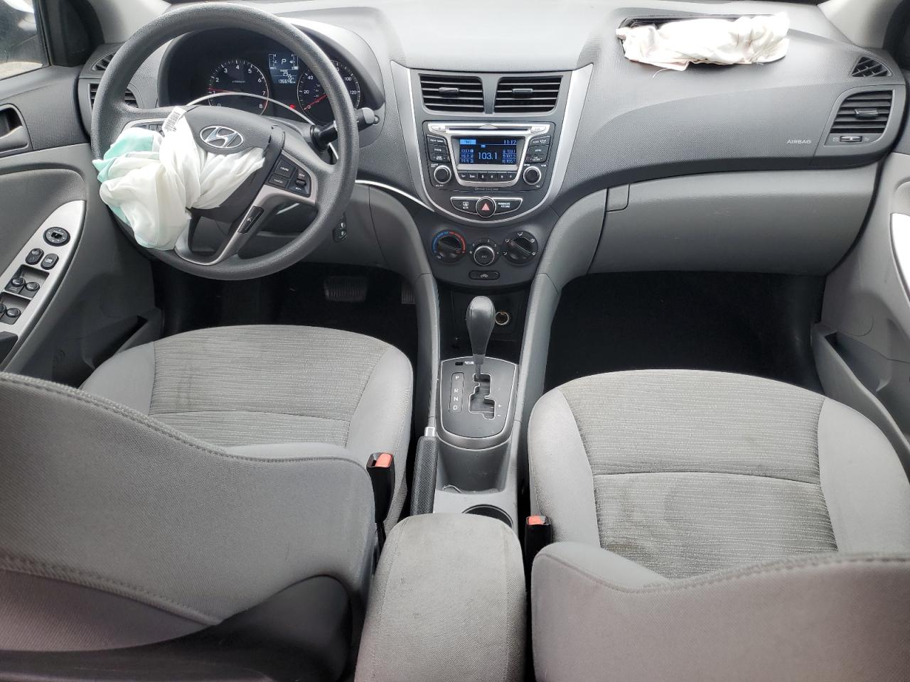 2015 Hyundai Accent VIN KMHCT4AE9FU907316 Copart auction photo, front end damage thumbnail 8