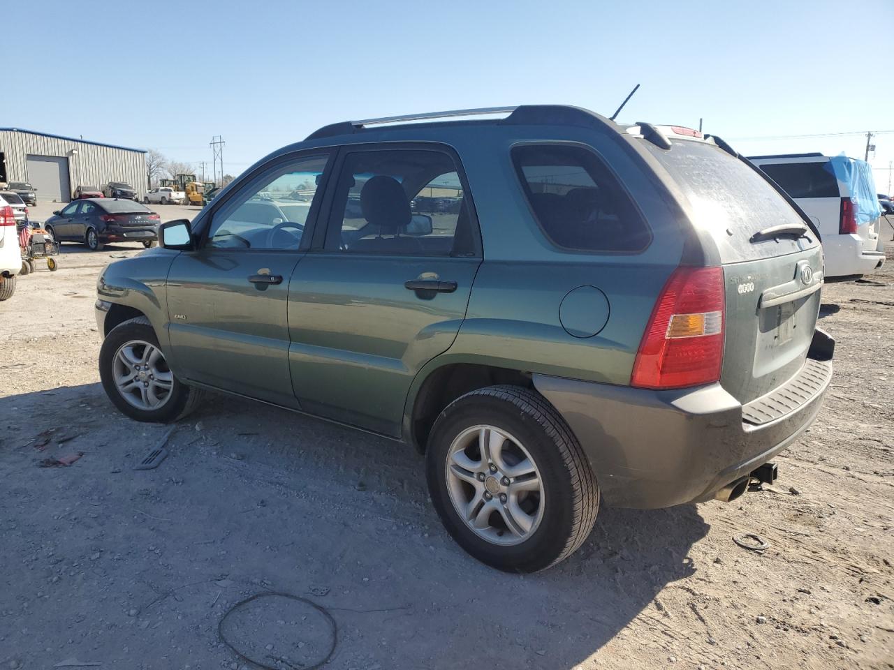 2007 KIA Sportage VIN KNDJE723677424158 Copart auction photo, hail / minor dent/scratches damage thumbnail 2