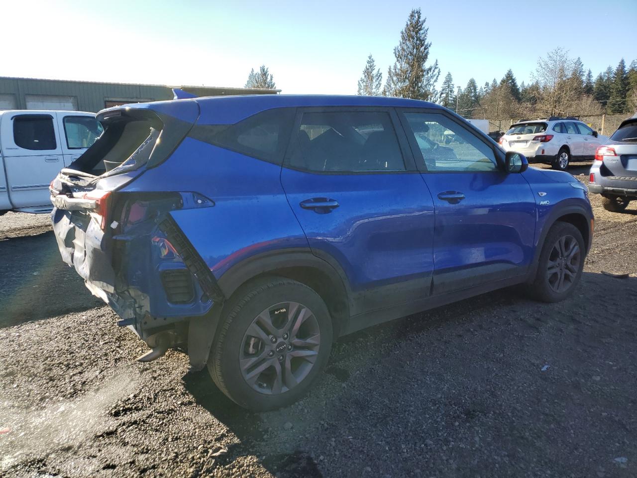 2022 KIA Seltos VIN KNDEPCAAXN7333623 Copart auction photo, rear end damage thumbnail 3