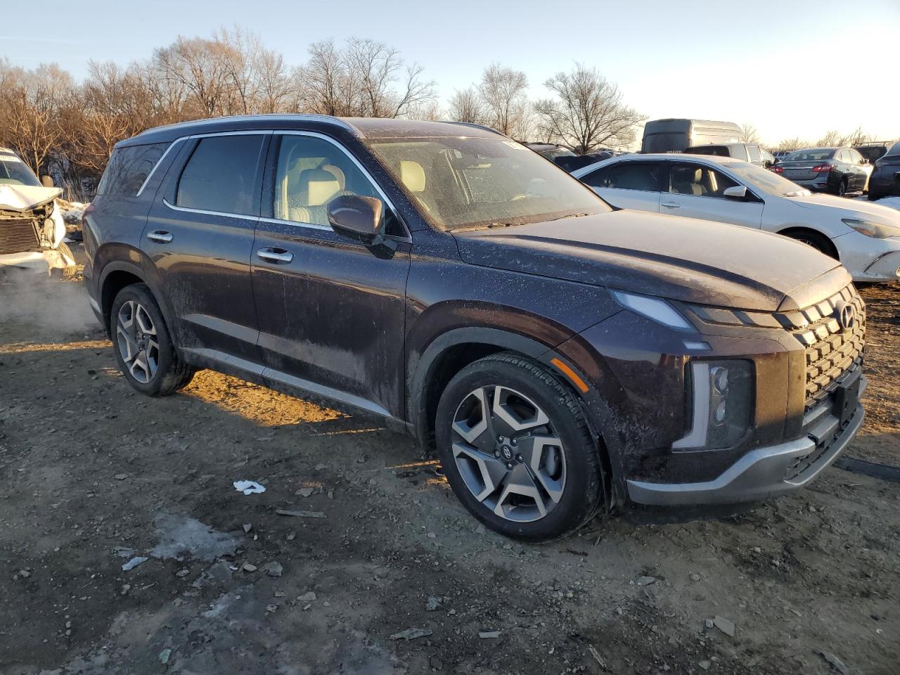2023 Hyundai Palisade VIN KM8R54GE6PU605611 Copart auction photo, front end damage thumbnail 4