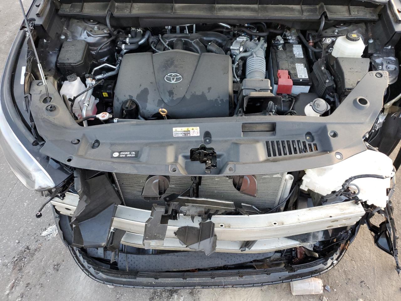 2022 Toyota Highlander VIN 5TDHZRAH5NS098495 Copart auction photo, rear end damage thumbnail 12