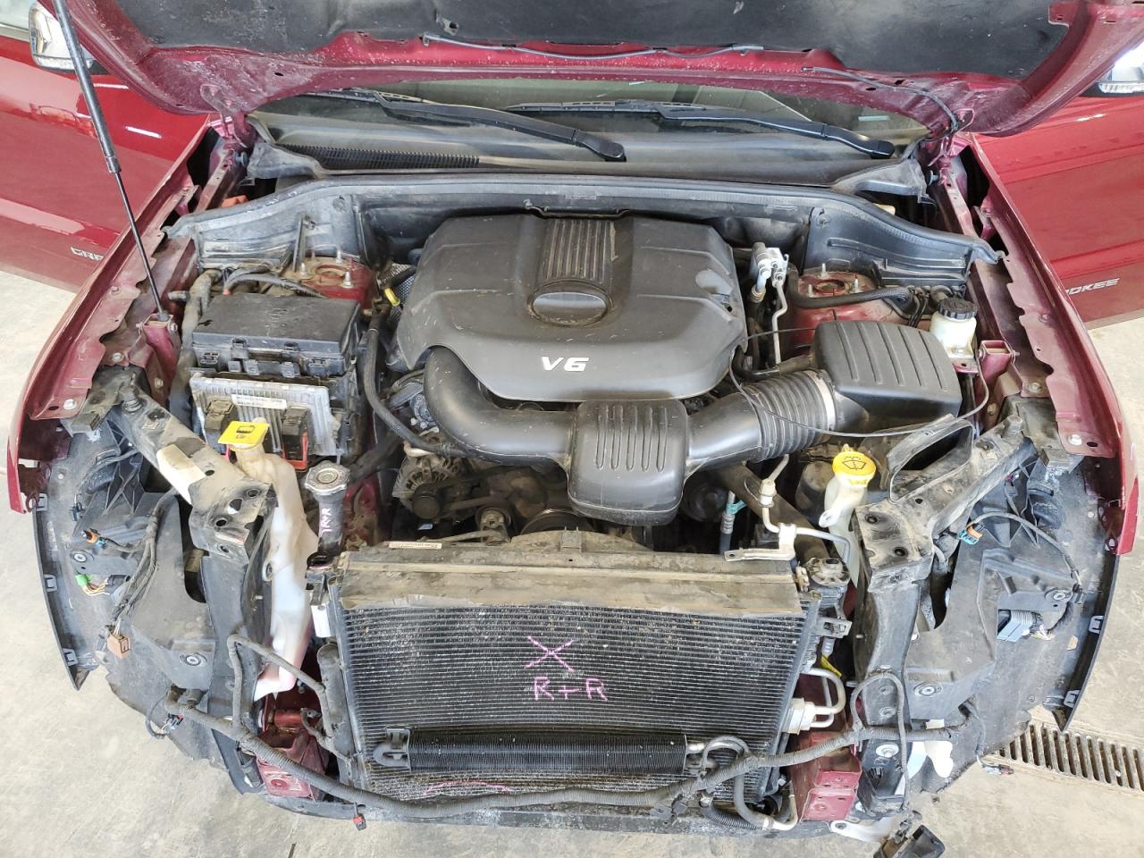 2015 Jeep Grand Cherokee VIN 1C4RJFBG7FC950560 Copart auction photo, front end damage thumbnail 13