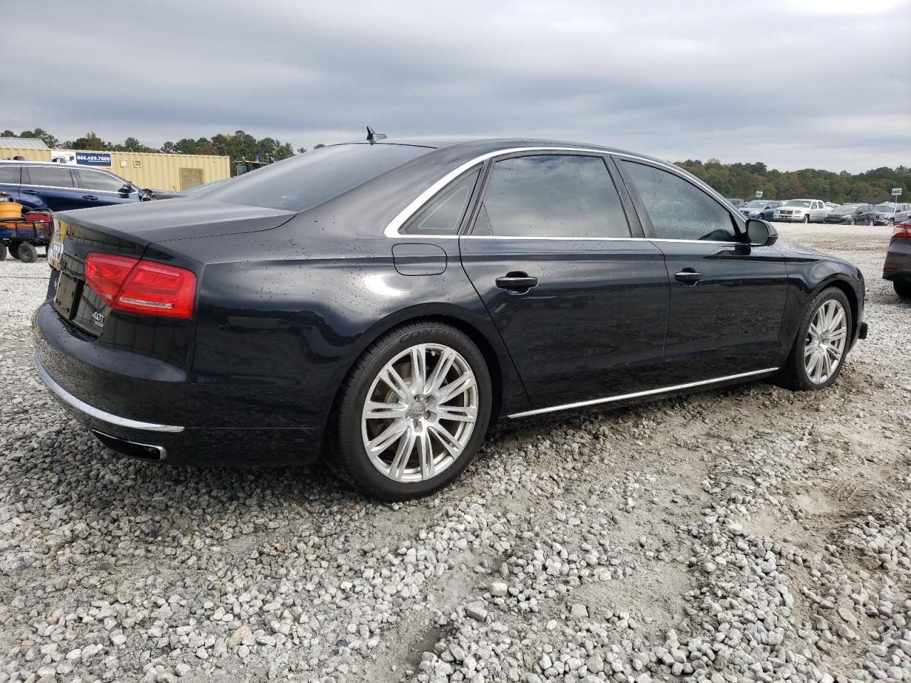 2013 Audi A8 VIN WAUR2AFD9DN019914 Copart auction photo, front end damage thumbnail 3